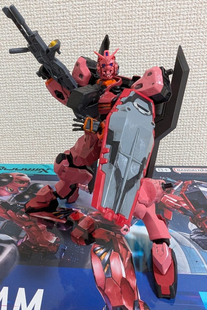 基本武器は本家と同じです。ライフル&シールドはスコープ等を塗装してます。