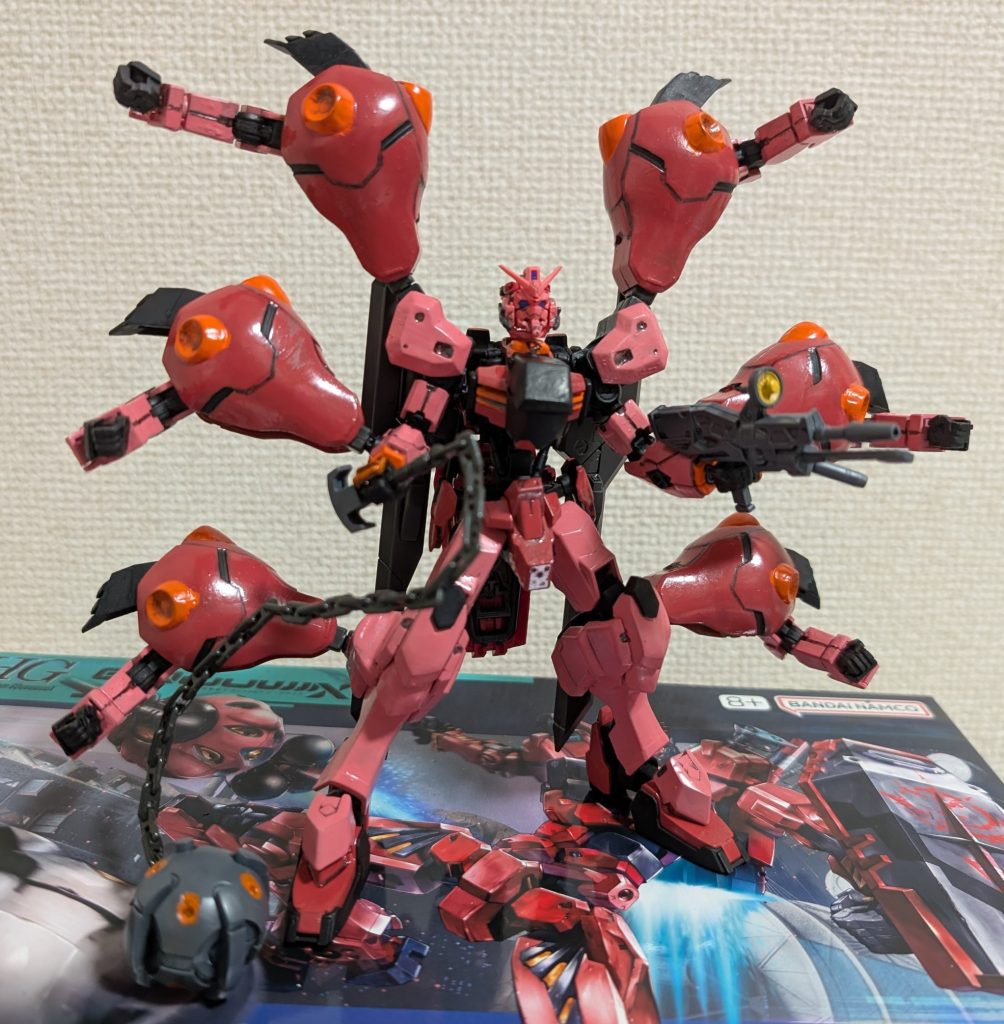 赤いガンダム・アイアンブラッドフォーム(ASW-G52ガンダムアロケル)