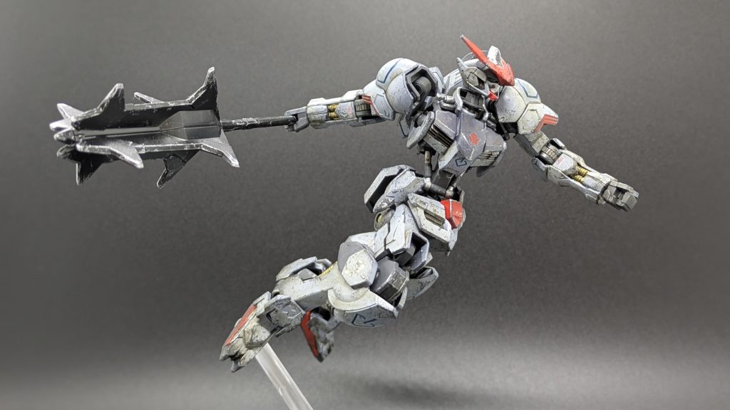 バルバトスのマシマシウェザリング全塗装–5枚目/制作者：@iwashi_pla