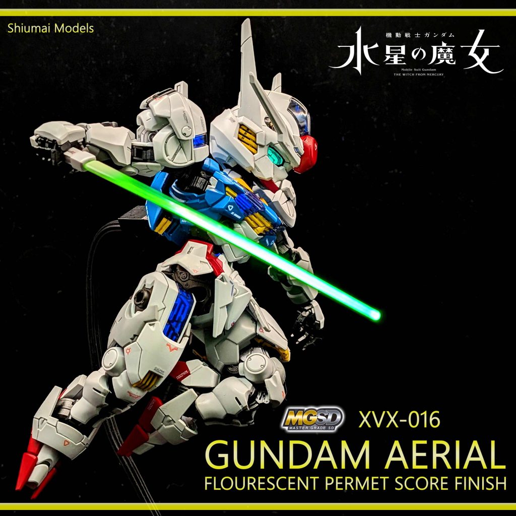 MGSD ガンダムエアリアル パーメットスコア蛍光発色–3枚目/制作者：しうまい