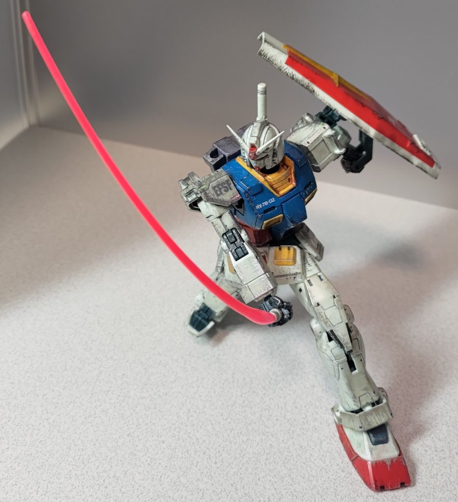 RGガンダム2.0用武器セットから湾曲エフェクト。こういうのは使いまわしてナンボですよ。