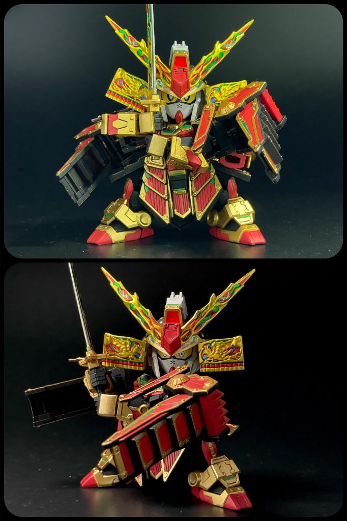 八相の構え。上段の構えは無理だけどこれならギリいける。