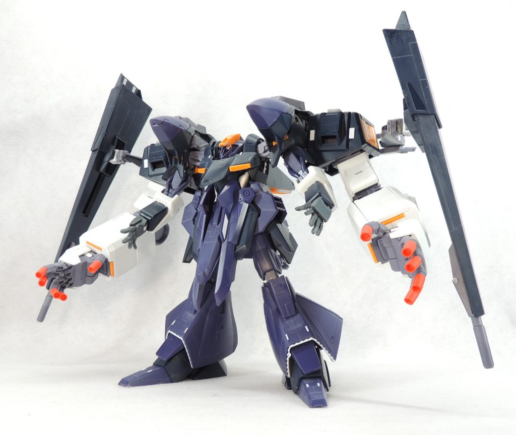 ムーバブル・シールド・バインダー等のポリキャップ隠しのため、プラ板をコの字に組んでカバーを製作しました。