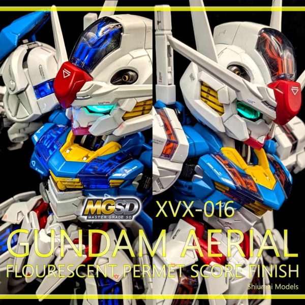 MGSD ガンダムエアリアル パーメットスコア蛍光発色