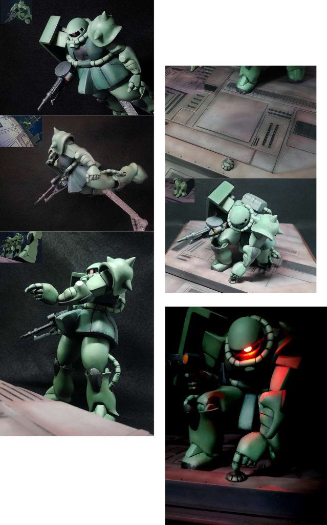フル可動1/100旧キット ザク【アニメ劇中フォルム徹底再現版】※旧キット1/100ザク使用–2枚目/制作者:HITOHITO