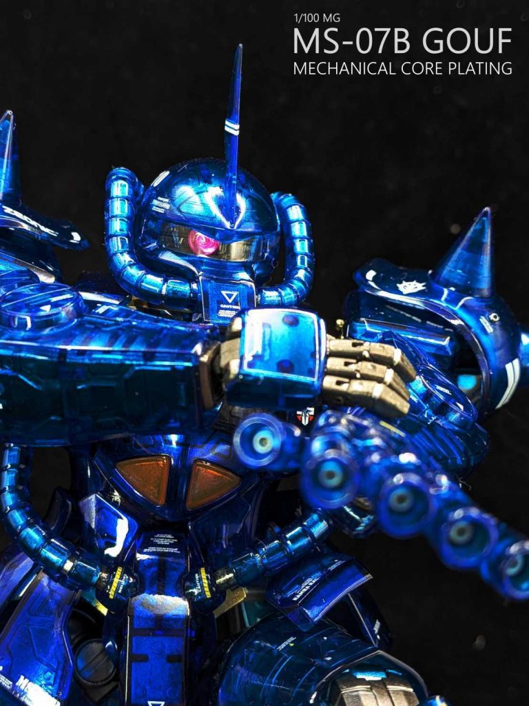 MG 1/100 グフ Ver.2.0  クリアカラー　メカニカルコアメッキ風塗装–5枚目/制作者：しうまい