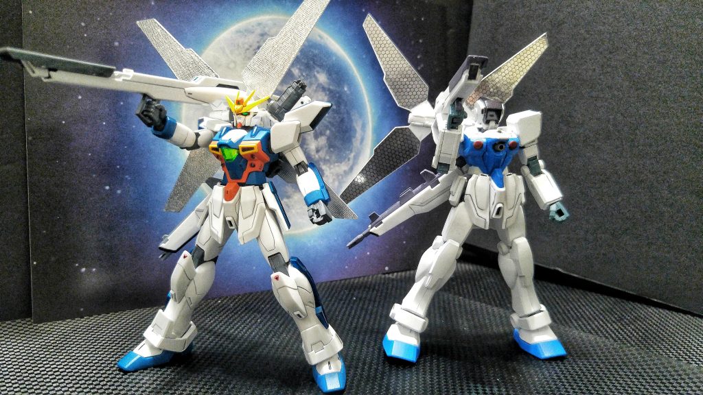 でも最悪、待機用の立ちポーズとサテライトキャノンを構えるポーズができれば良いかなぁと思ってるので、まぁ満足です♪