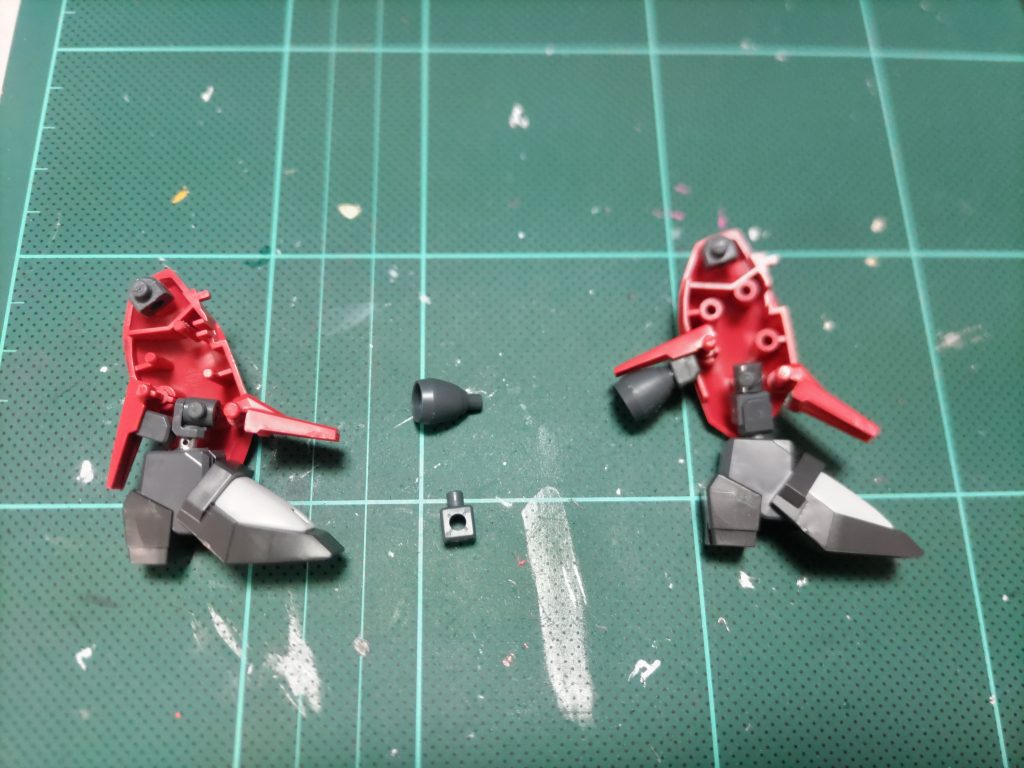 足部。足首延長と、ブースター増設。