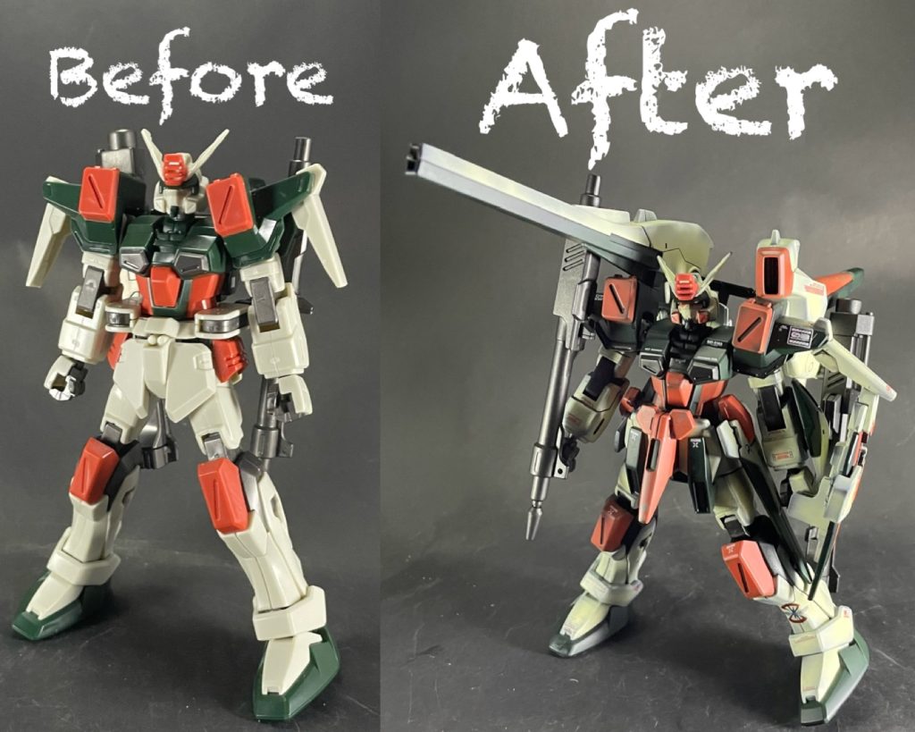 素組みとのビフォーアフター!久しぶりのミキシングかつ、思いつきで深く考えずに作りましたが、以外とまとまってくれたかなと思います♪