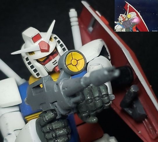 【＾＾解説】フル可動1/100 ガンダム 【アニメ劇中フォルム徹底再現版】 ※旧キット1/100 リアルタイプガンダム使用
