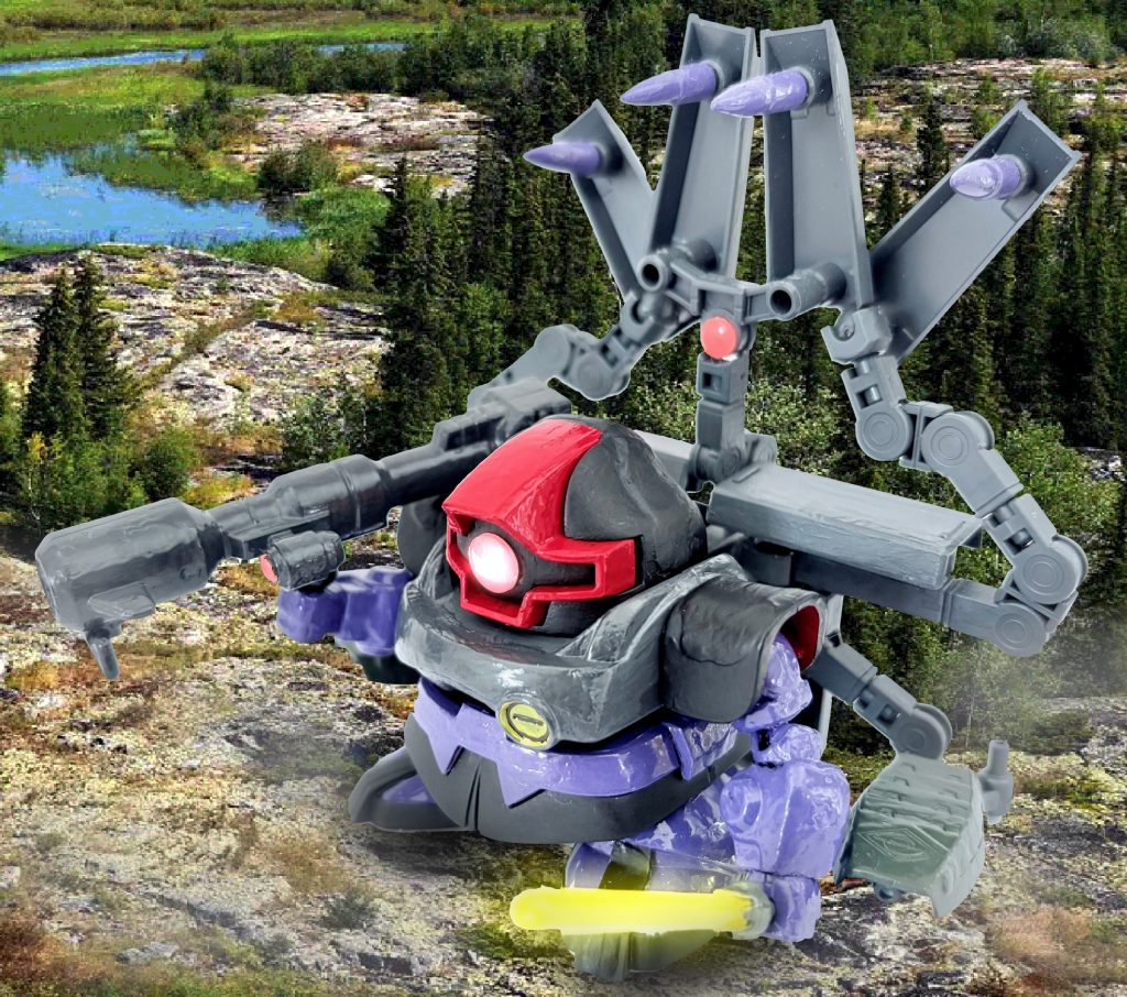 ジオン驚異のメカニズム？ SDドム&キケロガⅡのコンビネーション。