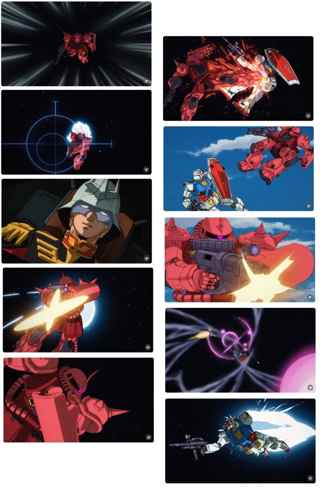 このスペシャルMOVIEですが、ザクのサイド侵攻からガンダムラストシューティングまでをダイジェストで描いています。で・・ジオン側はザクのみが戦闘しているので、他のモビルスーツのデザイン起こしを省略して構成したのだと思っていたのですが・・・富野さんが放映当時のインタビューで、「ジオンのモビルスーツは、ザクしか出しません」とおっしゃっていたことがあったなあぁ・・と・・もしかしたらですよ・・・当初の富野さんの計画(希望)を踏まえて、あえて最後までザクしか登場しない映像を作られたのかなぁ。。と思ったりもします・・・どうなんでしょう。。。 最後までご覧いただきありがとうございました! さてさて・・いかがだったでしょうか・・・ いいね👍コメントブログへのご訪問お待ちしております^^