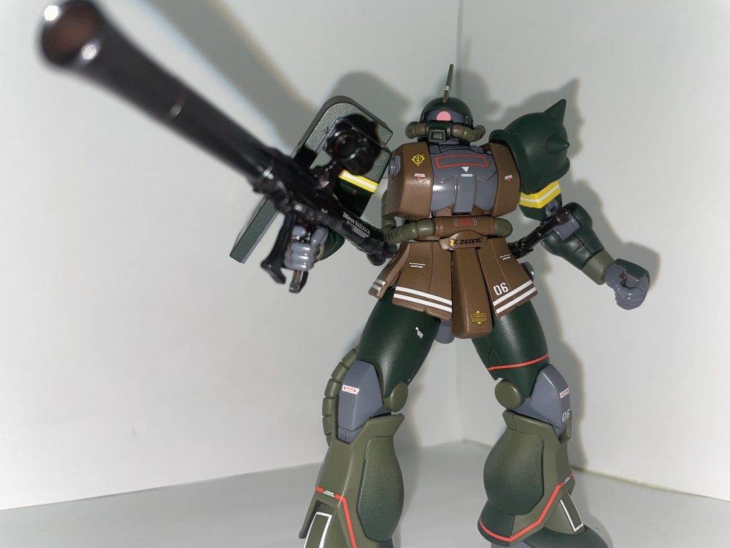 出撃シーン(F2とドムトローペンは用意できていません、すみません)バズーカ装備・しゃがみポーズバズーカ脇構え