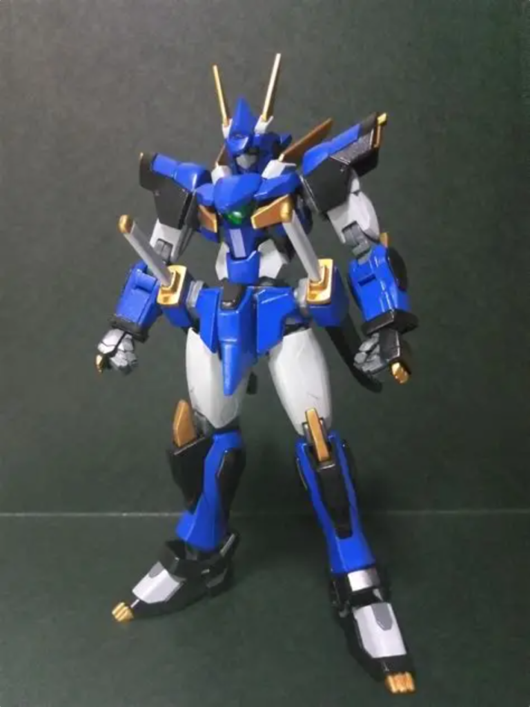 前。塗装は全てMr.COLORの筆塗り。関節部分だけ未塗装です。