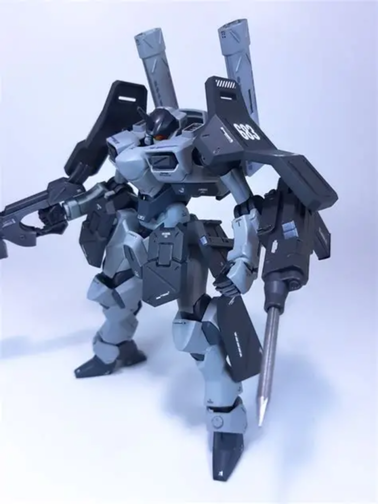 境界戦機の付録をどうしようかなーってずっと思っていたのですが、ザウォートがシンプルなシルエットなので付けてみたらうまくマッチしました。