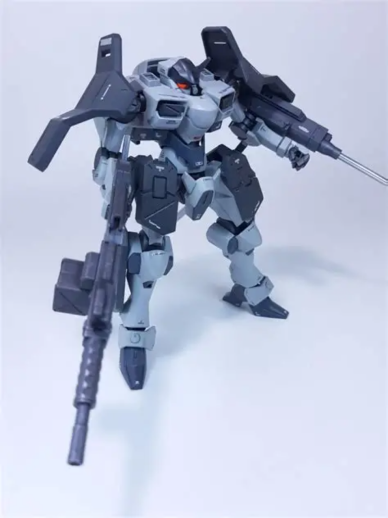 寂しかったザウォートのビームガンも境界線機のウェポンセットと合わせてライフル化しました。