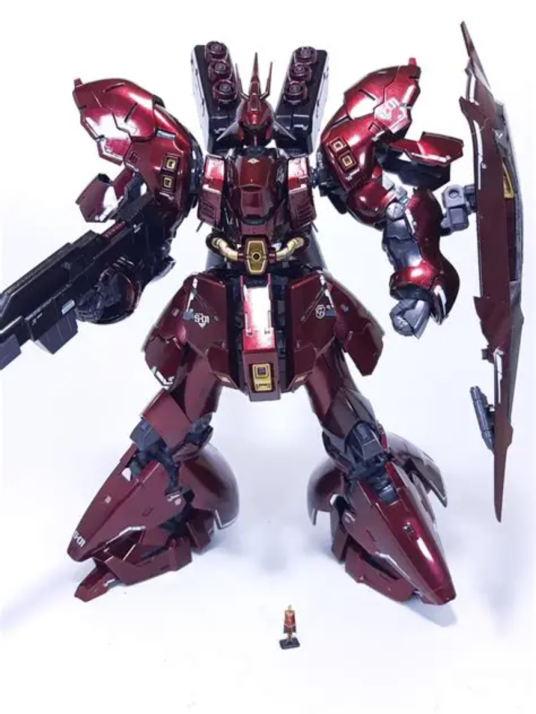 シャア総帥も頑張って塗りました。