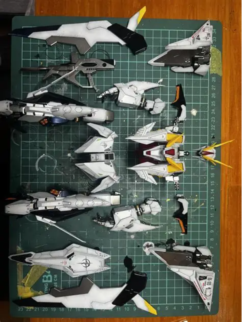 作業完了後の組み立て中