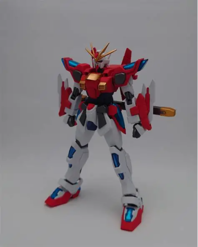 頭と脚がビルドバーニングで手と胴体がブレイジングガンダム、肩と腰と足がカミキバーニングです。