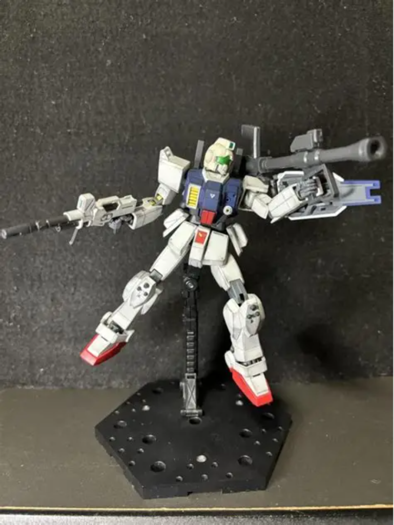 キットは原作顔を再現できる陸ガンパラシュートパックです