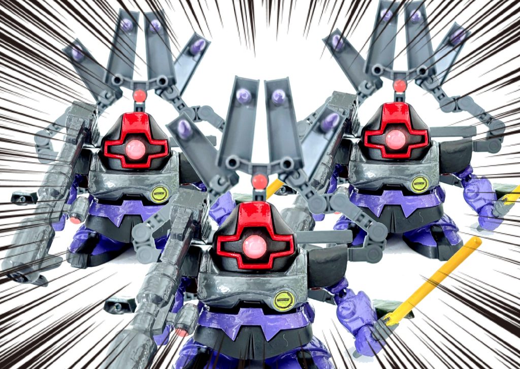 ガイア「マッシュ、オルテガ、ジェットストリームアタックをかけるぞ!!」コピペ分身したとはいえ、こんなのが3機来たらたまったもんじゃないな(gundam-kao5)まぁこの装備だったらガンダムに勝てたかもね(zaku-kao5)