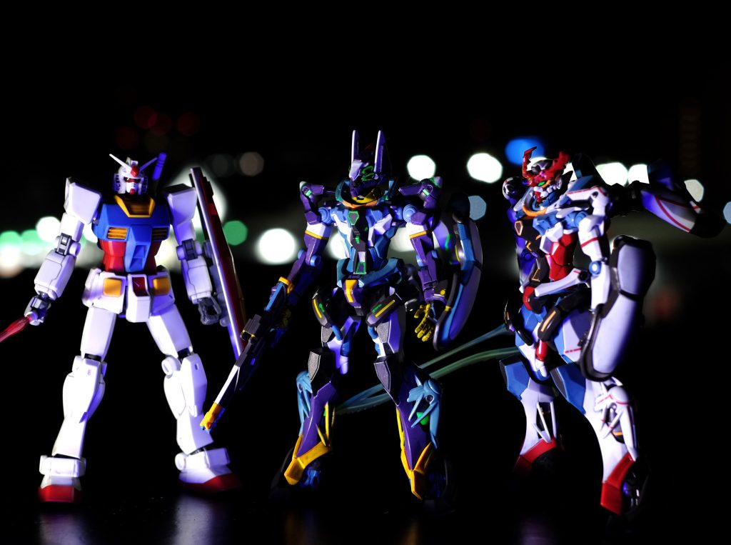 そして揃えられました!最終話で活躍したガンダムたち!(赤いガンダムも居たけど絡んでないので省略)