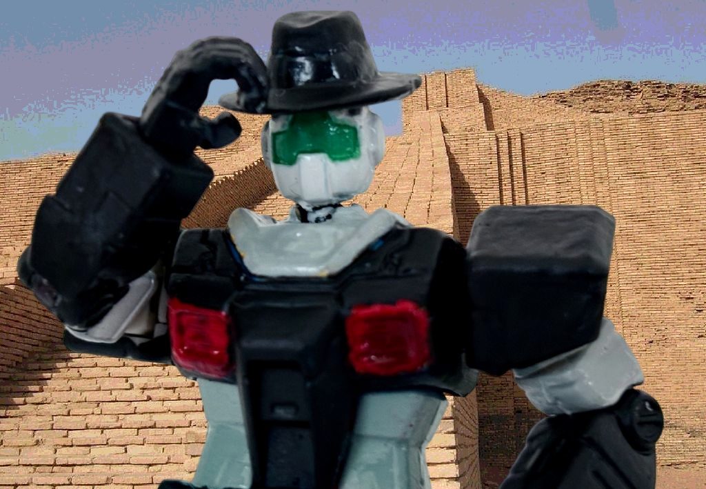 なお頭はボールジョイントに改造しているので、以前作ったGMの頭にチェンジしてなんちゃって「ジム・ヘンソンJr」にもできる。(元ネタわかる人いるかな~(gundam-kao5))