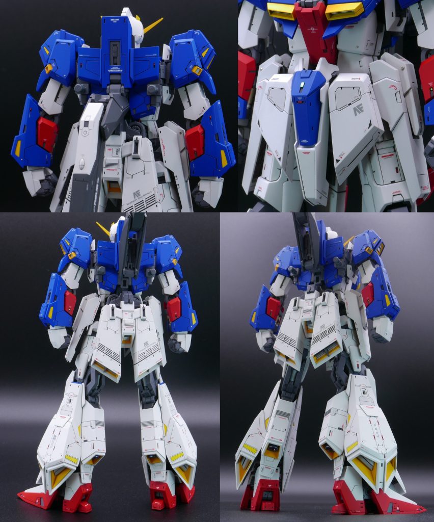 腰部フロントアーマーと普段はフライングアーマーに隠れて見えない背部&腰部リアアーマーも大部分改修いたしました。マスターアーカイブの設定が最も反映されている部分でもあります。