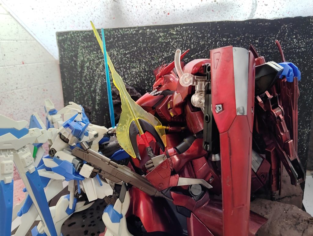 簡易自作ジオラマとオリジナルガンプラを添えて–9枚目/制作者：空咲鳥葵