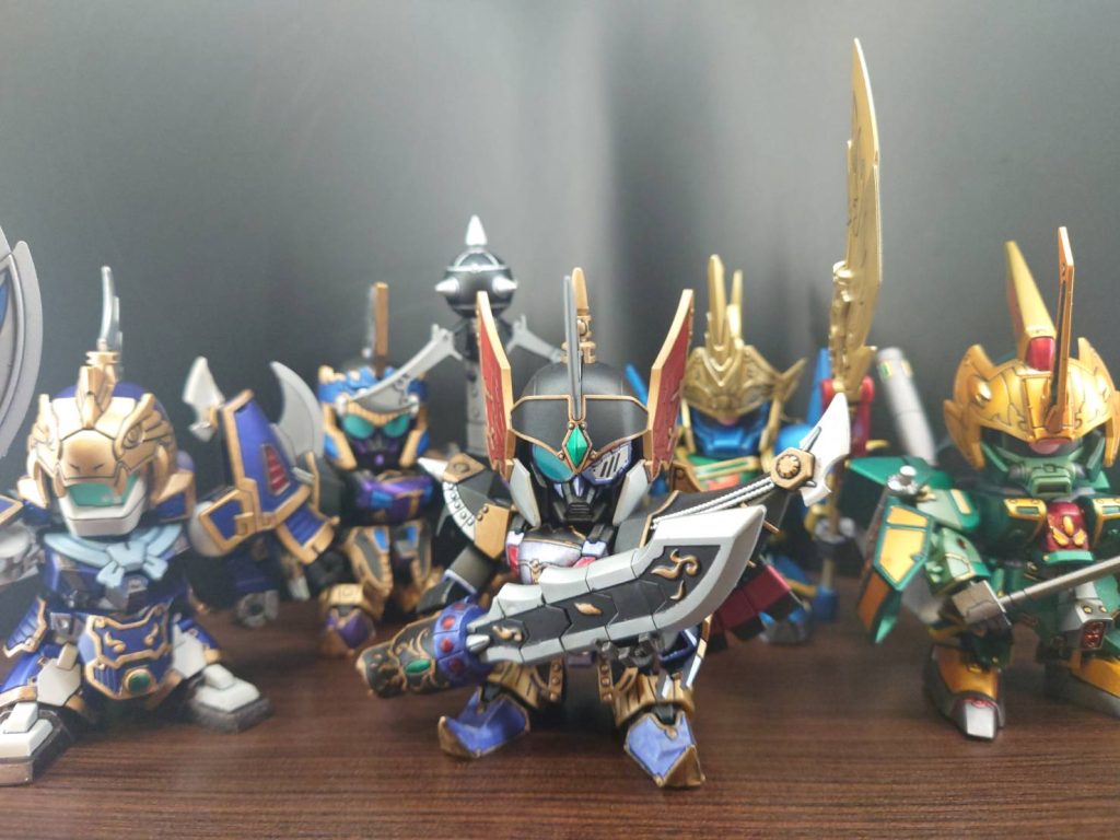 機駕五将コンプ致しました!徐晃サーペント夏侯淵ダラス夏侯惇ギロス張遼ゲルググ張郃ザクIII五将揃うと圧巻ですね!