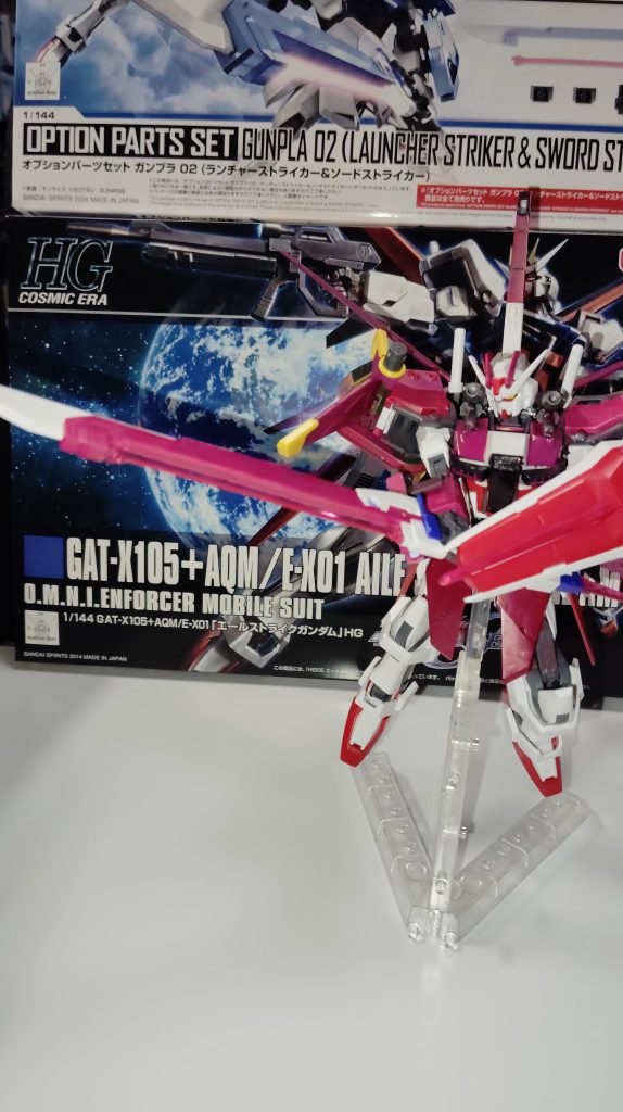 エールストライカーには名前ワカラン剣と名前ワカラン砲を装備、パーフェクトに近い形になった。