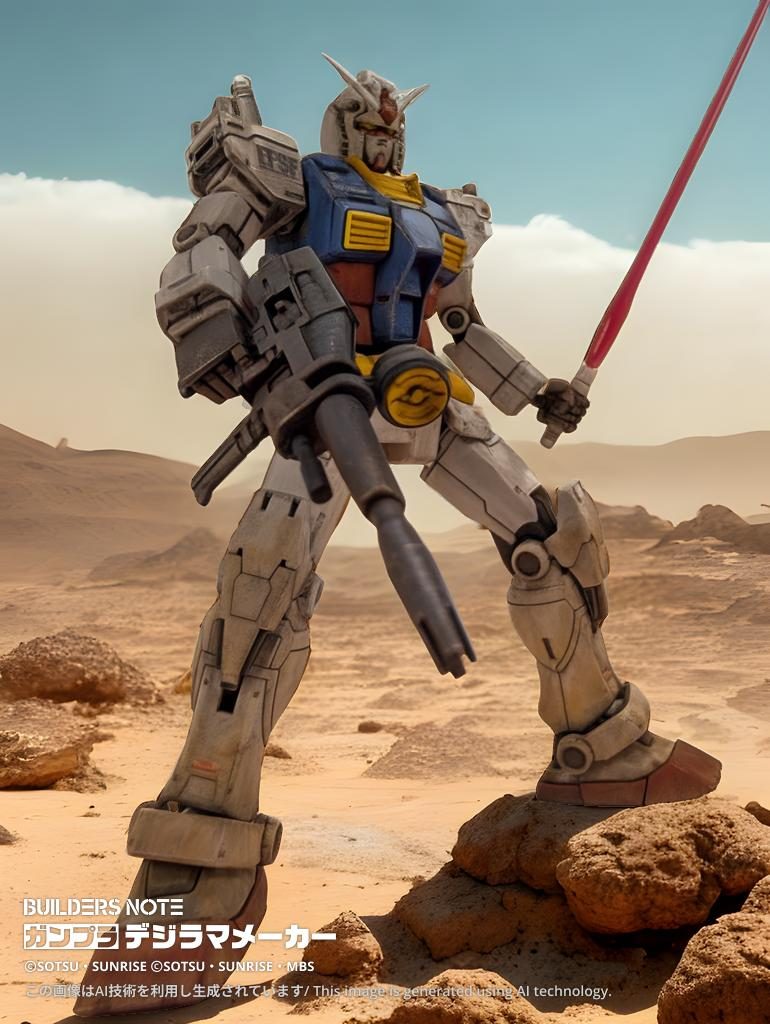 最近、砂漠の背景ばっかりですわぁ(gundam-kao5)