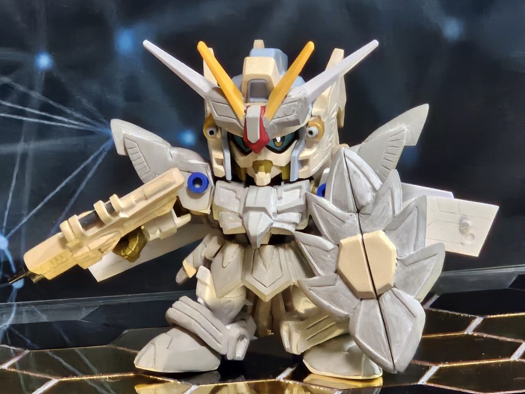 サフ前 銃のスクラッチが細かくて結構大変でした。