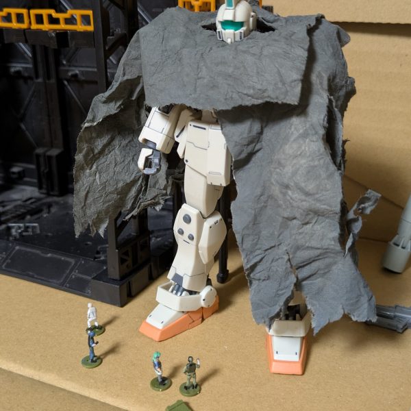 偽装用のマントもどき完成