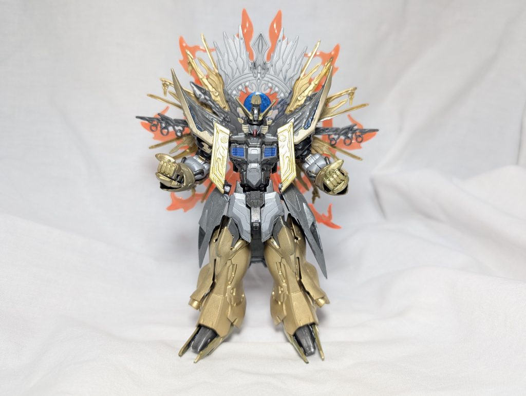 カミキバーニングガンダムの炎のエフェクトを装備させました。