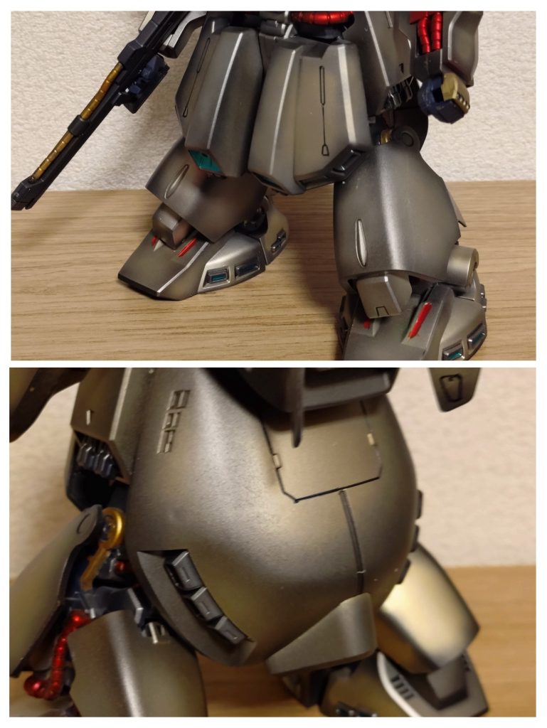 それでもエッジ部分に黒がうっすら浮き上がって、それっぽい感じになったかなと。