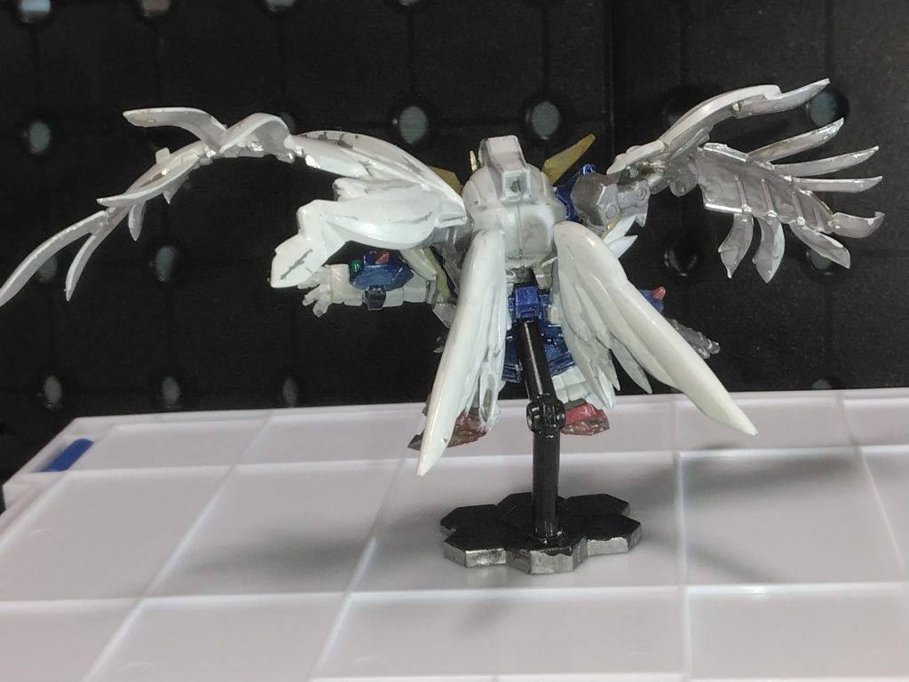 台座はゼロカスタムのシーンイメージでダークブルーとブラックをマーブルにしてみましたが、もう黒ですね😅