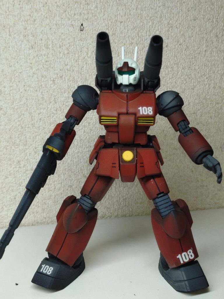 黒立ち上げをした以外は、殆ど素組み。パーツ数も少なく、一つ一つがシンプルなので、作製の自由度は高いんだろうな。