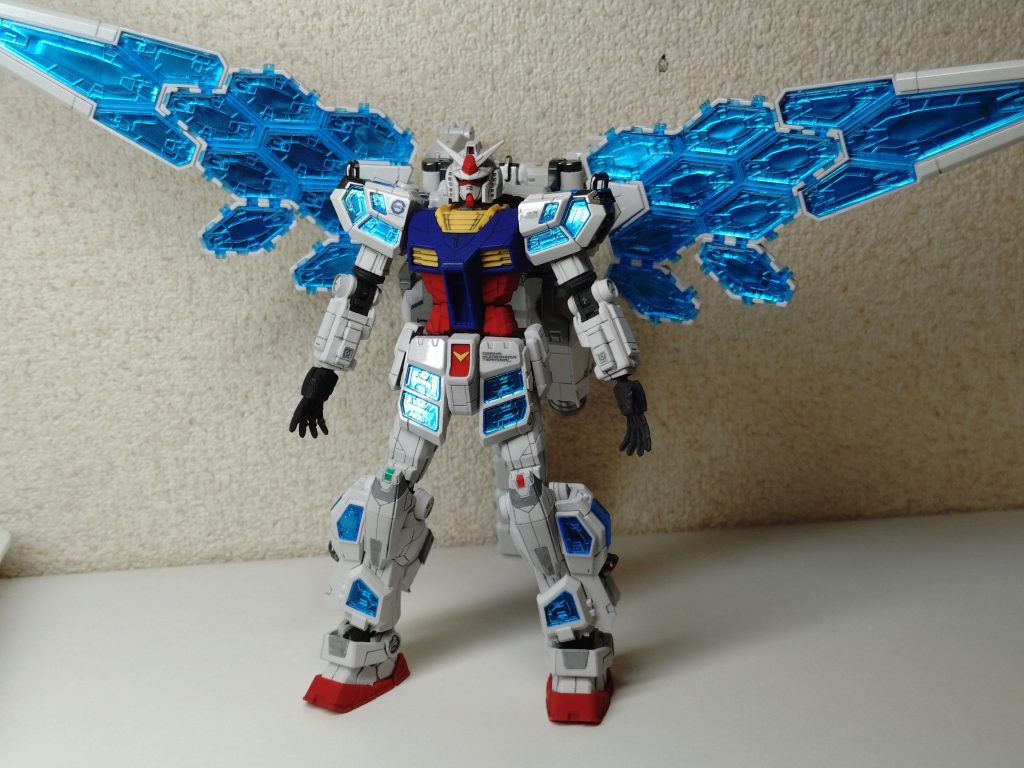 グラスフェザー装備!本体は艶消ししましたが、フェザーは光沢掛けました。