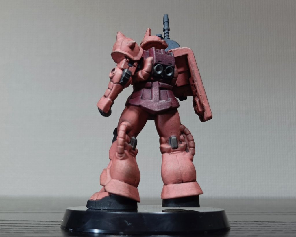 エアブラシはまだ使えないけどガンプラはやりたい…。ってことで、筆塗り全塗装してみました。
