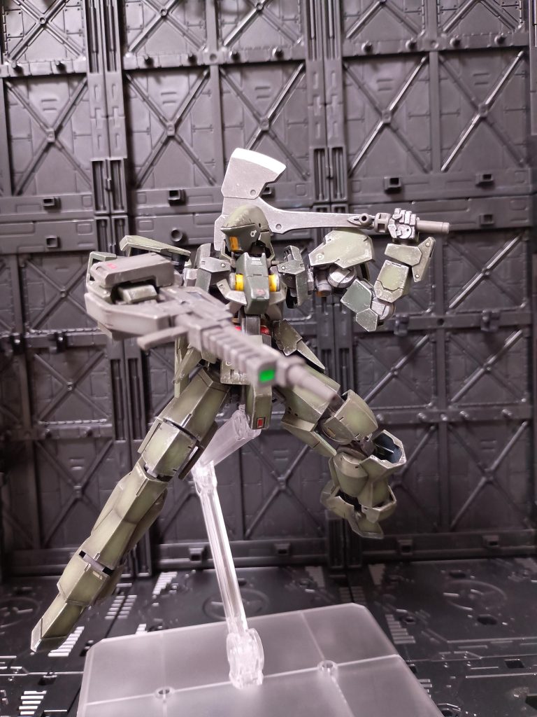 HG グレイズ 成形色＋部分塗装＋ウェザリング仕上げ–4枚目/制作者：窓際の陽炎