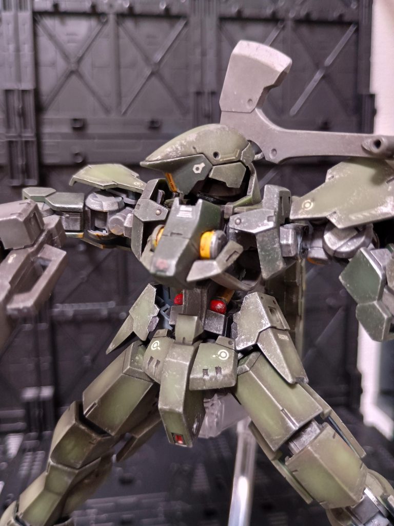 HG グレイズ 成形色＋部分塗装＋ウェザリング仕上げ–2枚目/制作者：窓際の陽炎