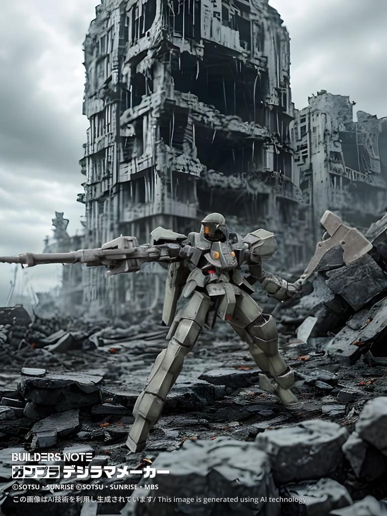 HG グレイズ 成形色＋部分塗装＋ウェザリング仕上げ–3枚目/制作者：窓際の陽炎