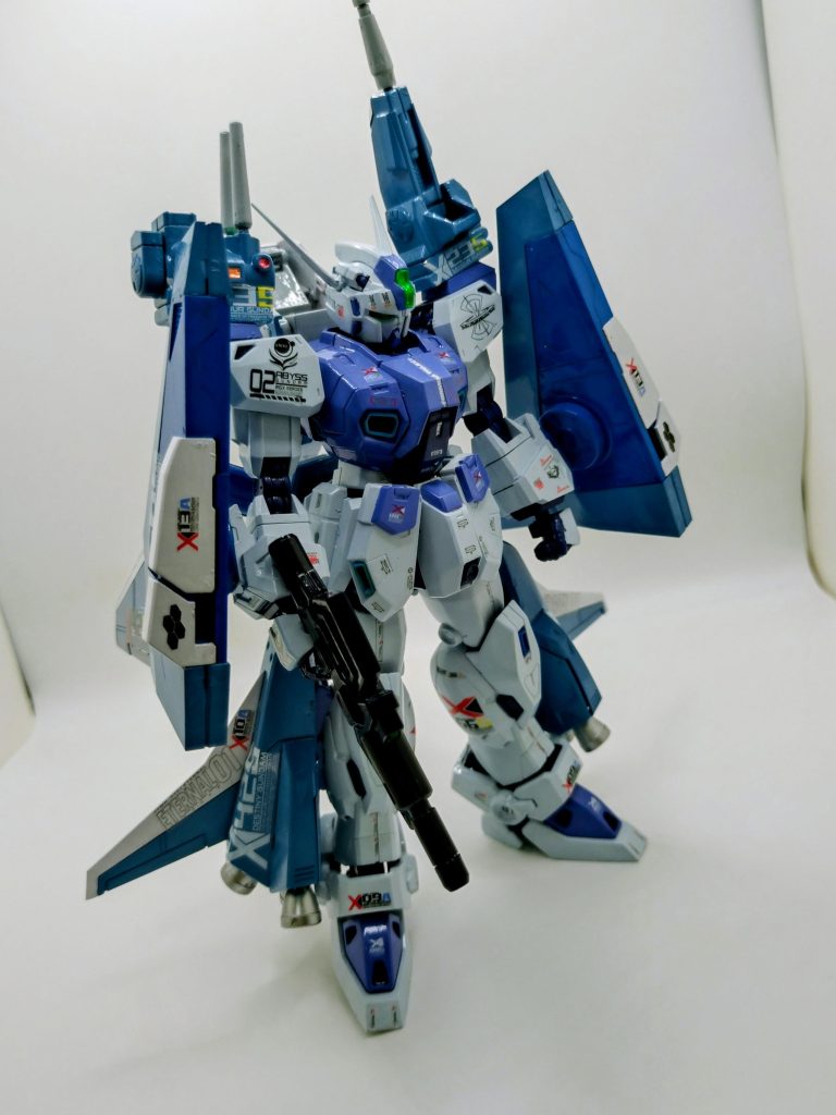 ガンレイドってＦ90の量産型らしいので、基本的構造が同じ？と思い、Ｆ90のミッションパック装着出来るかな〜と浅はかな考えで、プレバンでミッションパックのみ購入して装着してみよう？って。