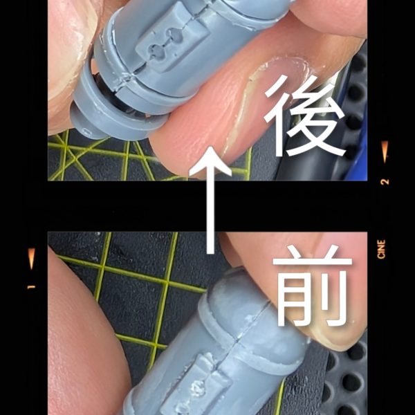 出勤前早朝スジ彫り作業4日目に入りました!だいたいパーツ半分くらいはスジ彫り進んだかなという感じです✨️こだわればいくらでも掘りまくりたくなりますが、ここは今後も考えてグッと抑えめに、速さを意識して進めていきたいと思います✨️例のごとく作業の様子はYouTubeショートに上げてます✨️良ければ！（2枚目）