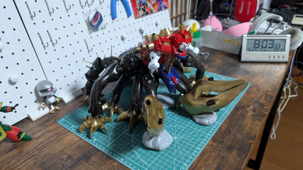 台座、デスアーミーも作って展示予定