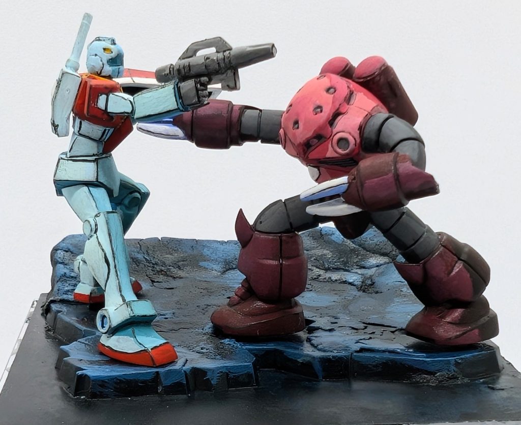 今回初めてふた側に地面を作りました。なんでこれまで気づかなかったんだろう。これまでのアーティファクトのジオラマをすべて作り直したくなりました。