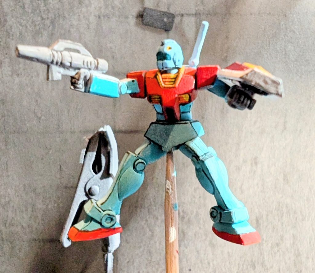 クリアをスプレーする前はなんかすっきりしない感じ。