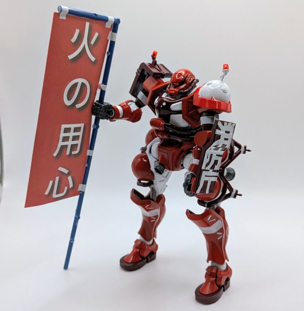 のぼりはランナーを切って作りましたあえてランナーまるわかりにしております