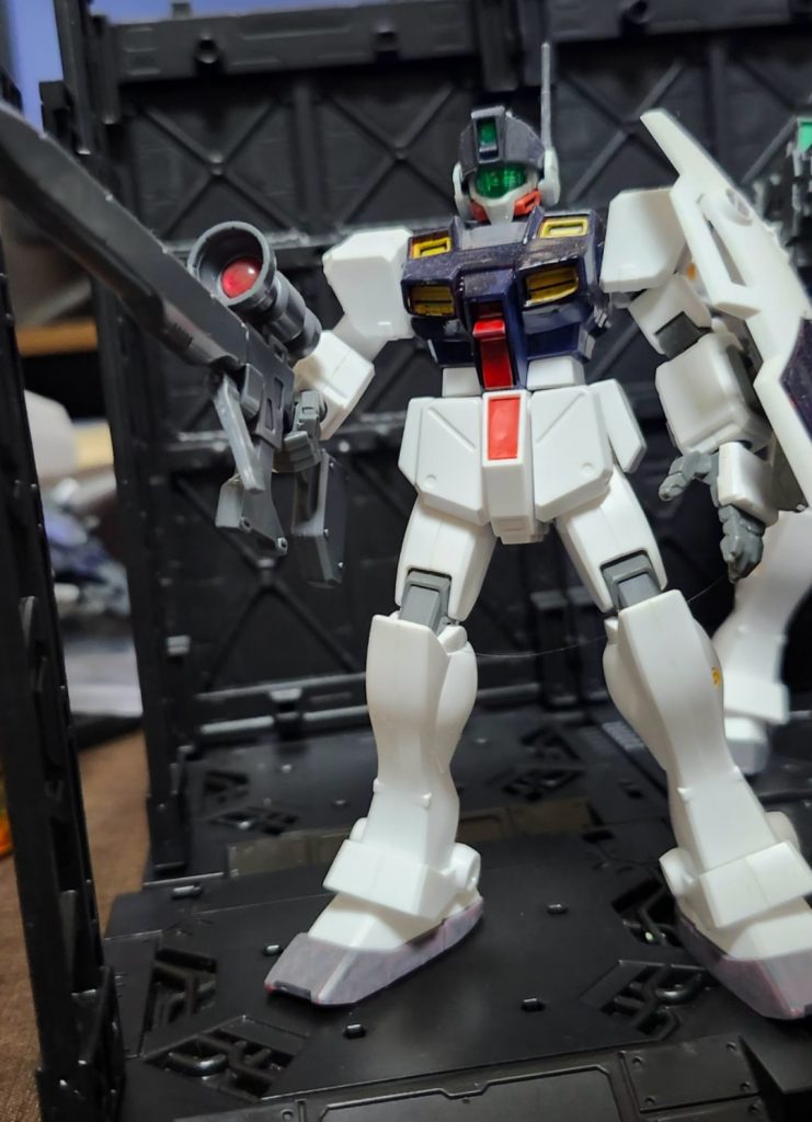 ジムスナイパーとジムコマンドのニコイチ一部塗装